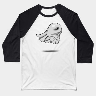 Halloween Flying Ghost Baseball T-Shirt